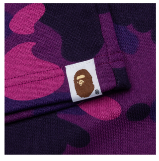 Bathing Ape | Color Camo Shark Sweat Shorts - Purple| 001SPK301002M
