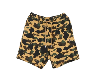 Bathing Ape | 1st Camo Ape Heard One Point Sweat Shorts (Biege)  | 001SPK301308M
