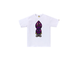 Bathing Ape | Color Camo Classic Milo Shark Tee 'purple' | 002TEK30106M