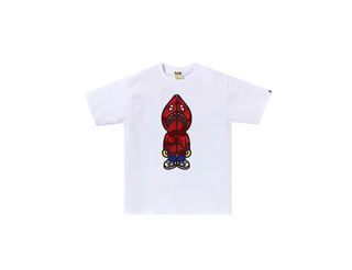 Bathing Ape | Color Camo Classic Milo Shark Tee 'red'| 002TEK30106M Bathing Ape