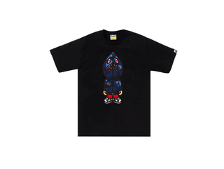 Bathing Ape | Color Camo Classic Milo Shark Tee 'Blue' | 002TEK30106M