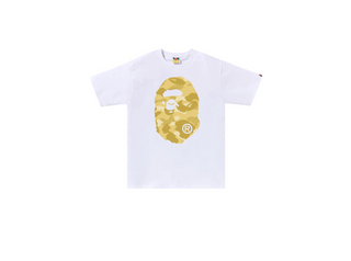 Bathing Ape | Color Camo Big Ape Head Tee 'White/Yellow'