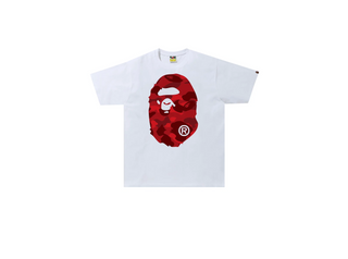 Bathing Ape | Color Camo Big Ape Head Tee 'Red'