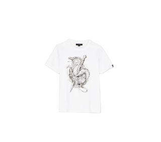 Cult Of individuality | SHORT SLEEVE CREW NECK TEE "TRUST NO ONE" IN WHITE| 624A1-K41A-3XL