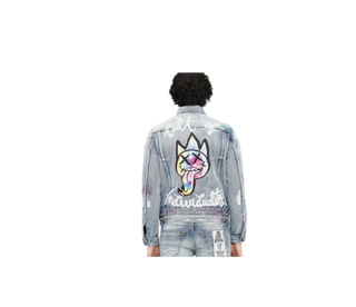 Cult Of Individuality | Cult of Individuality Men's Tongue Type 3 Denim Jacket 621B7-TW12A
