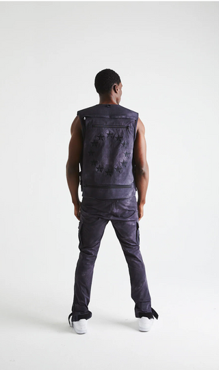 RTA | IBRA UTILITY VEST | BLACK MARBLE