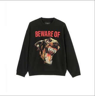 Cult Of Individuality | Cult's Crew Neck Fleece Sweater "False Prophets" in Pirate Black | 624B11-FC30A