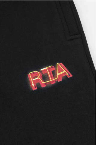 RTA | OWEN SWEATPANT | BLACK NEON LOGO