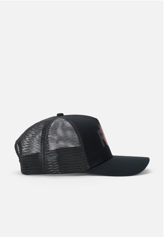 RTA | GIDEON TRUCKER HAT | BLACK FINGERPRINT LOGO