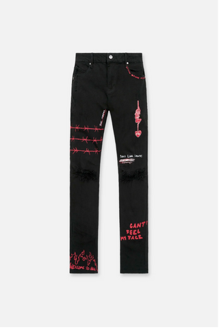 RTA | BRYANT SKINNY JEAN | BLACK RLD ARTISTIC