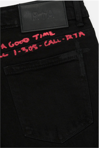 RTA | BRYANT SKINNY JEAN | BLACK RLD ARTISTIC