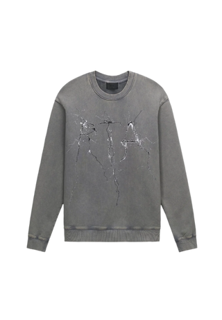 RTA | CHARLES SWEATSHIRT | STONE CRACKED LOGO