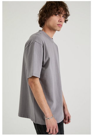 RTA | RICO MOCK NECK SHORT SLEEVE TEE | Stone