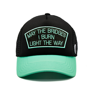 Cult Of Individuality | Cult's "May The Bridges I Burn" Mesh Back Trucker Hat in Black
