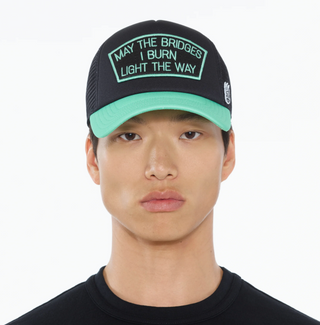 Cult Of Individuality | Cult's "May The Bridges I Burn" Mesh Back Trucker Hat in Black