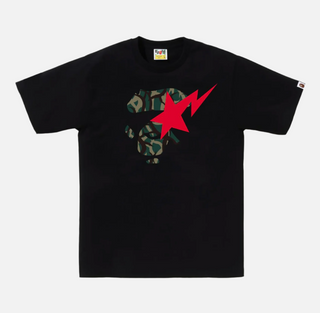 Bathing Ape | TRIAL CAMO APE FACE STA TEE MENS