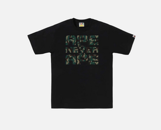 Bathing Ape | SS Model TRIAL CAMO Pattern ASNKA Logo Japan (Black)