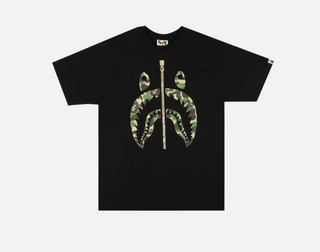 Bathing Ape | ABC Camo Shark Tee 'Black/Green'