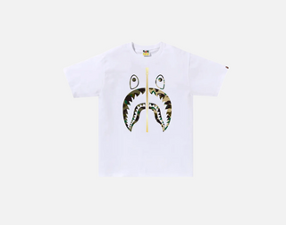 Bathing Ape | 1st Camo Separate Shark Tee 'White'
