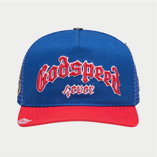 GODSPEED | GS FOREVER TRUCKER HAT (BLUE/RED)