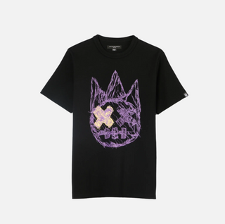 Cult Of individuality | Cult's Heavyweight Short Sleeve Crew Neck Tee "Shattered Logo" in Black