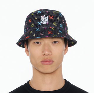 Cult Of Individuality | Cult's Mesh Bucket Hat in Cult Repeat Pattern
