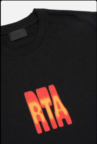 RTA COLIN | COLIN OVERSIZED SHORT SLEEVE TEE | BLACK PARADISE FLAME