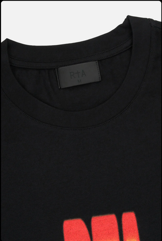RTA COLIN | COLIN OVERSIZED SHORT SLEEVE TEE | BLACK PARADISE FLAME