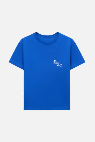 RTA COLIN | KIDS EDSON SHORT SLEEVE TEE | ROYAL BLUE OLD ENGLISH PARADISE