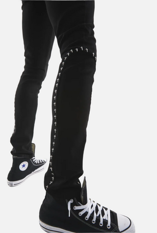 RTA | ENZO SKINNY JEAN | BLACK CROSS RIVET
