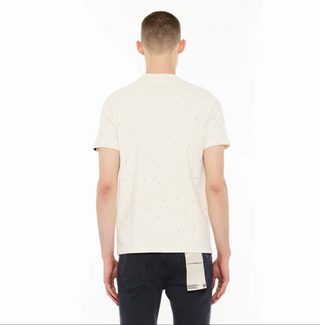 Cult Of individuality | Cult x El Alfa Premium Short Sleeve Crew Neck Tee "Panther" in Winter White