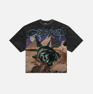 Godspeed | “Mother Cairo” Grey Wash Tee