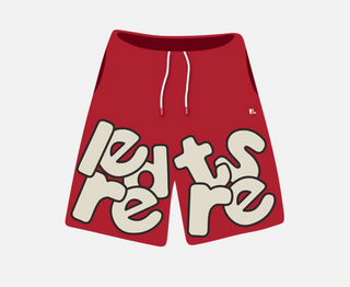 Red Letters | Scattered Sweat Shorts - Red
