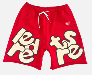 Red Letters | Scattered Sweat Shorts - Red