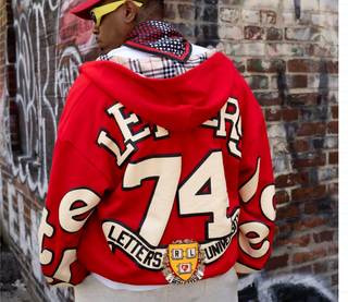 Red Letters | RL Uni Scattered Zip Up - Red