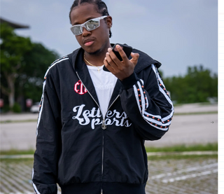 Red Letters | C1N x RL Zip Up - Black