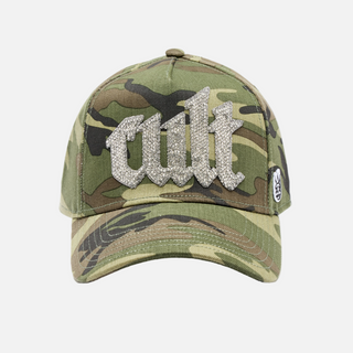 Cult Of Individuality | Crystal Cult Script Logo Hat in Camo