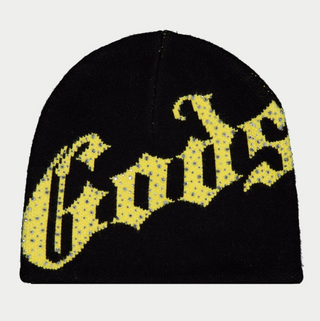 Godspeed | OG Logo Studded Beanie (Black/Yellow)