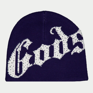 Godspeed | OG Logo Studded Beanie (Navy/White)