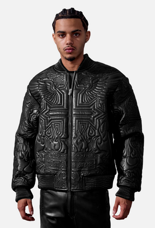 See You In Paradise | Sinister Bomber Jacket (Black)