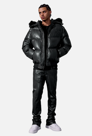 See You In Paradise | The Wild One Puffer Jacket (Black)