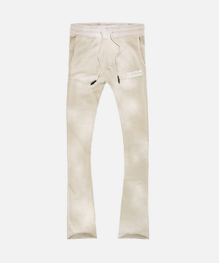 Jordan Craig | Tonal Washed Stacked Sweatpants (Khaki)