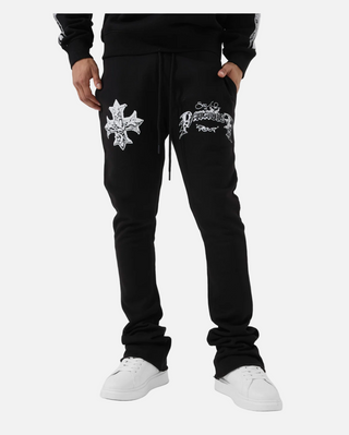 See You in Paradise | Tour Stacked Sweatpants (Black)