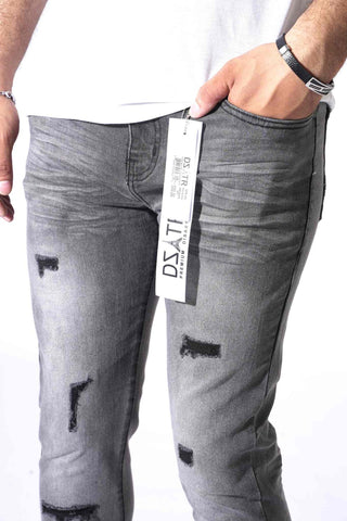 DZTR | Premium Kids Denim Jeans 254 'Grey'