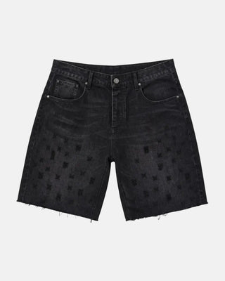 Purple Brand | Shorts - Denim Beaded Monogram - Black - P059-BMWB226