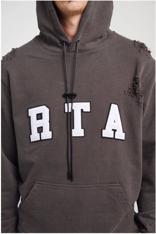 RTA MARKUS HOODIE | CHARCOAL COLLEGIATE | ME00K83