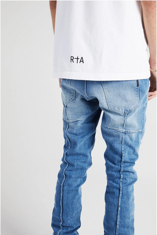 RTA CLAYTON SKINNY JEAN | RIPPED MEDIUM BLUE | MF23D671