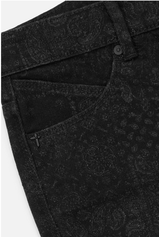 RTA CLAYTON SKINNY JEAN | BLACK BANDANA DISTRESSED | MU24D687