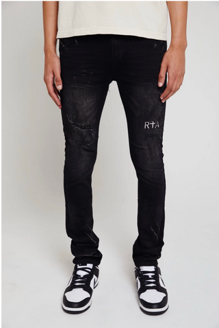 RTA OLIVIER JEAN | STACKED WORN OUT BLACK | MF24D683