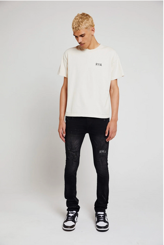 RTA OLIVIER JEAN | STACKED WORN OUT BLACK | MF24D683
